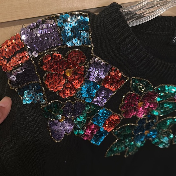 Giorgio Sant Angelo, Ugly Christmas Sequin Sweater - Picture 4 of 8